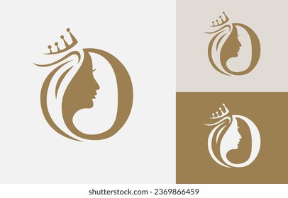 Letter O Beauty Face Logo