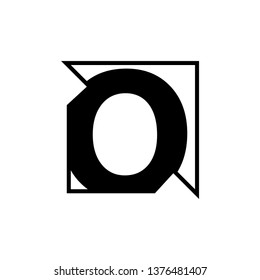 The letter O become the logo