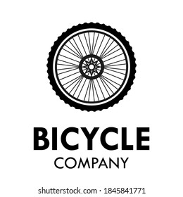 Letter O With Bicycle Wheel Logo Template Illustration. Suiatble For Bicycle Business