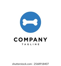 Letter O Bone Cute Logo Icon Vector