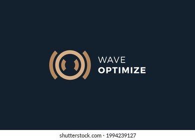 Letter O brown color optimization logo