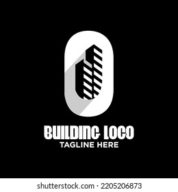 Letter O Building Logo Design Template Inspiration, Vector Illustration.