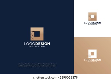 Conception du logo du bâtiment de la lettre O. Symbole de l'immobilier, du bâtiment, de la résidence.
