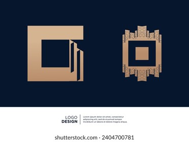 Letter O building logo designs collection.