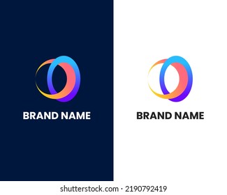 letter o and c modern logo design template