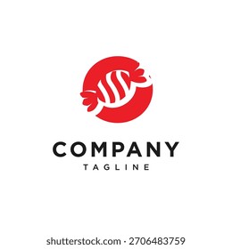 Letter O Candy Logo Icon Vector