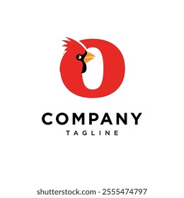 Letter O Cardinal Logo Icon Vector