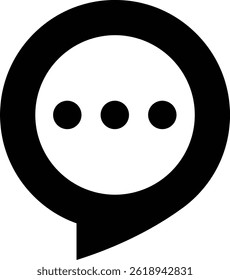Letra O con icono de chat