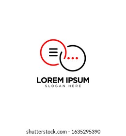 Letter O Chat Logo Template Vector Design Message Icon