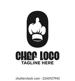 Letter O Chef Logo Design Template Inspiration, Vector Illustration.