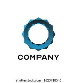 letter O or circle loge vector