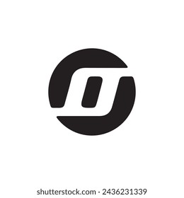 Letter O circuit. Great for tech business logo