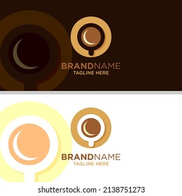 Letter O Coffee Cup, Tea, Chocolate, Logo Design Template Inspiration, Vector Illustration.