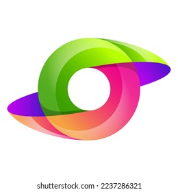 Letter O Colorful vector logo design element