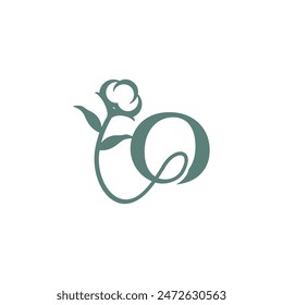 Letter O cotton logo icon vector template.eps
