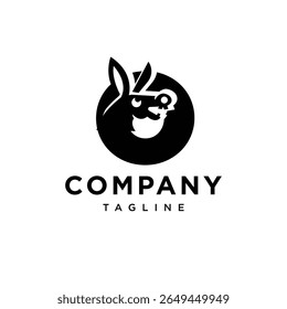 Letter O Crazy Donkey Logo Icon