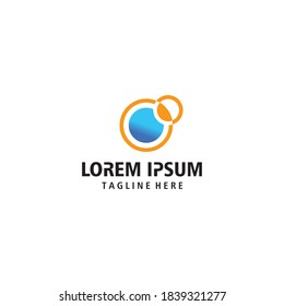 Letter o creative logo color illustration vector design template