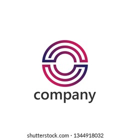 Letter O creative  logo design template with gradation color
