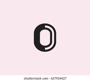 The letter O creative vector logo.
