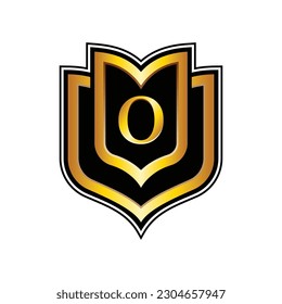 Letter O Crest Logo Design Template