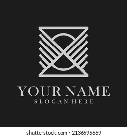 Logotipo de letra O cubo perfecto para temas corporativos, logotipo de banda