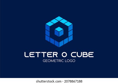 Letter O Cube Logo : Suitable for Company Theme, Construction Theme, Technology Theme, Initial Theme, Infographics and Other Graphic Related Assets.