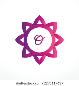 letter o cut vector logo design template tech bitcoin