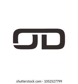 letter o and d vector logo