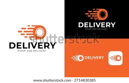 Letter O Delivery Express Logo – Fast Shipping Logistics Brand