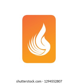 Letter O design and a combination of fire for logos or icons that are very modern and simple. Vector EPS 10.