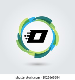 Letter O Design element. Vector circle illustration. Business logo.