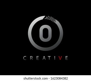 Letter O Digital Network , Technology and digital abstract line network circuit vector logo. 