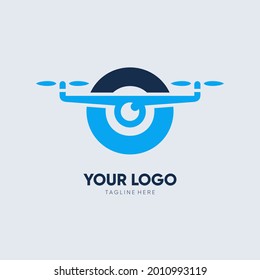 Letter O Drone Logo Design Vector Icon Graphic Emblem Illustration 