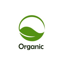 Letter O. Eco Leaves Logo Design.Organic Farming Logo Design Idea.  Farm Fresh Products Unique Sign. Fitness 