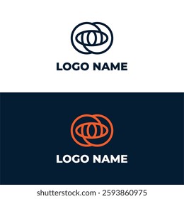 LETTER O WITH EYE MONOLINE LOGO DESIGN TEMPLATE