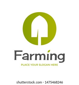 Letter O farm vector logo template. Suitable for nature and agricuture company.