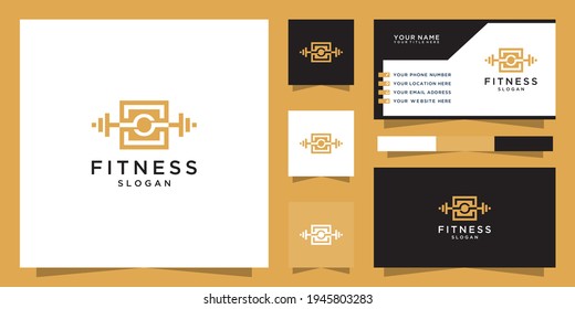 Letter O Fitness Logo And Business Card Template