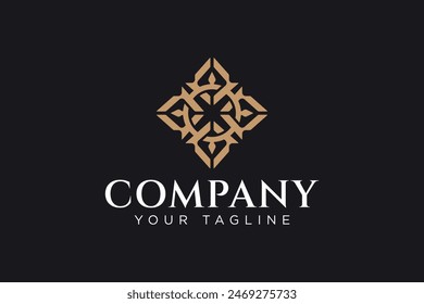 letter o with flower shape decor logo design for decoration, fashion, boutique and jewelery