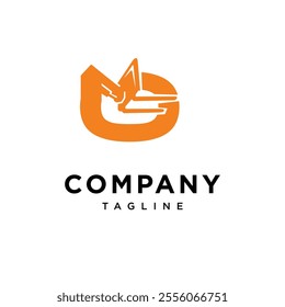 Letter O Forklift Logo Icon Vector
