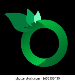 letter o fresh vector logo design template