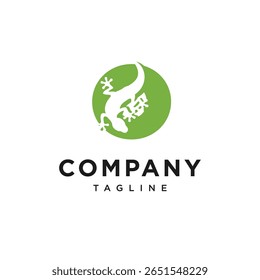 Letter O Gecko Logo Icon Vector