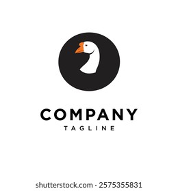 Letter O Goose Logo Icon Vector