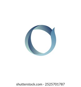 Letter O in a gradient color scheme and elegantly shape. Great for businesses and brands that value modernity and innovation.