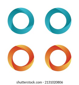 Letter O Gradient Logo Set