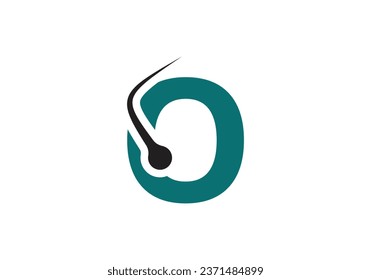 Letter O Hair Treatment Logo Design Vector Template. Dermatology Logo Design, Hair Care Treatment