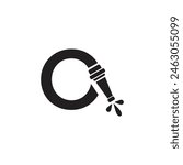 Letter O Hose Fire logo icon vector template.eps