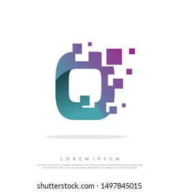 letter O icon design vector template illustration. geometric , modern logo
