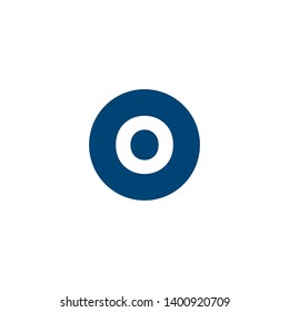 letter O icon logo design concept
