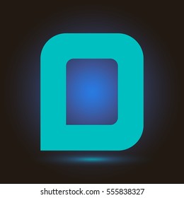 Letter O icon and logo template.  New Flat design and elegant typographic concept. blue sky.