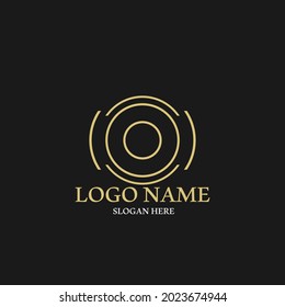 letter o icon vector illustration template design